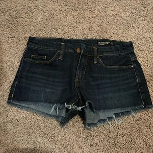 Short dark denim shorts